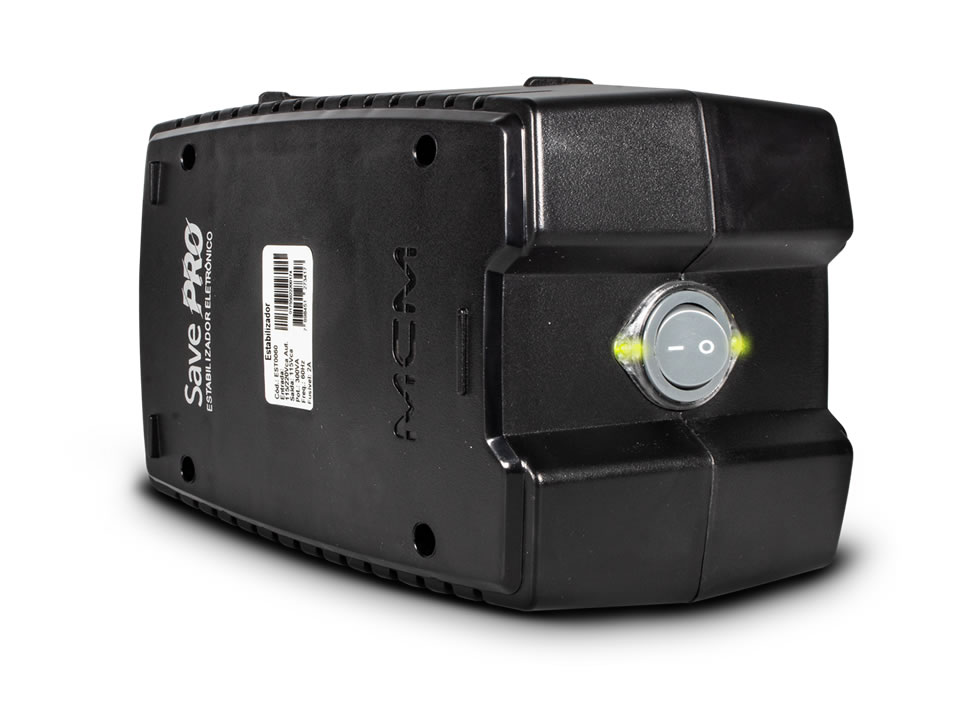 Estabilizador Eletrônico 300VA (300W) MCM Save Pro [EST0060] (E:Bi / S:115V / T:4)