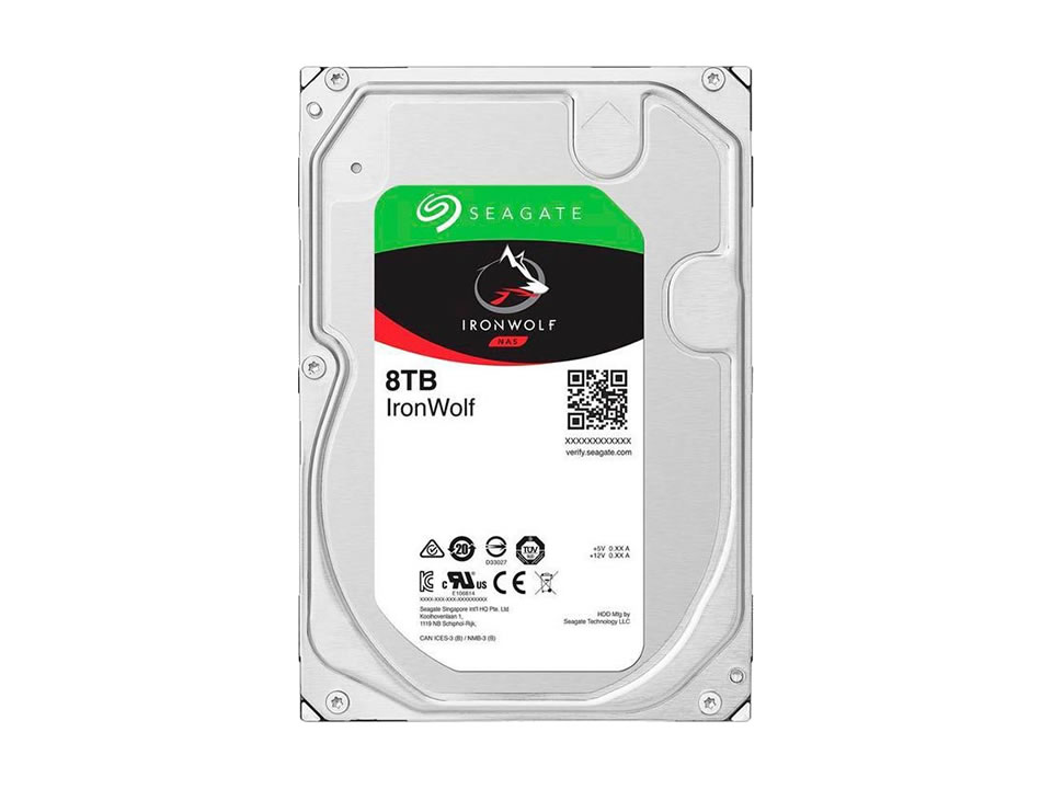 Hard Disk SEAGATE IRONWOLF 8.0TB 7200RPM 256MB SATA 6Gb/s [ST8000VN004] (NAS/24x7)