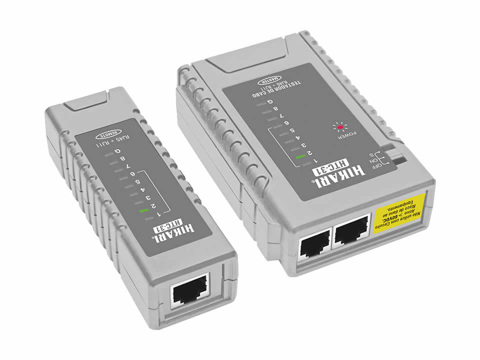 Testador de Cabos RJ45/RJ11 HIKARI [HTC-31]