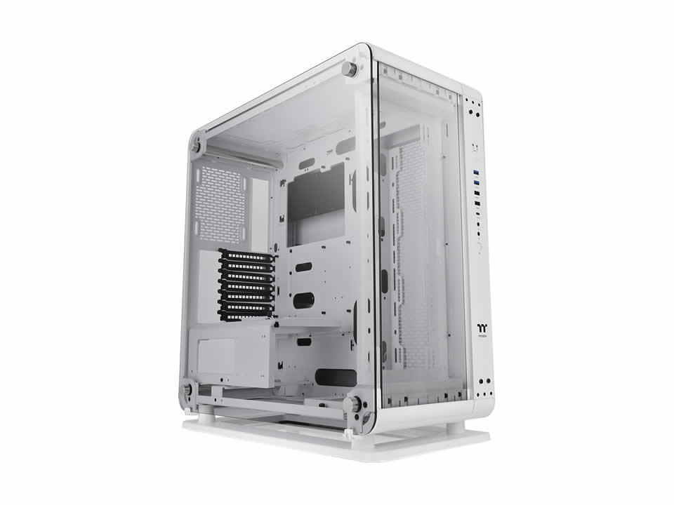 Gabinete ATX THERMALTAKE Core P6 TG Snow Edition [CA-1V2-00M6WN-00] - SEM FONTE (2U2/2U3/1UC3/HDA/VT/FI) (Open Frame/Wall-Mount)