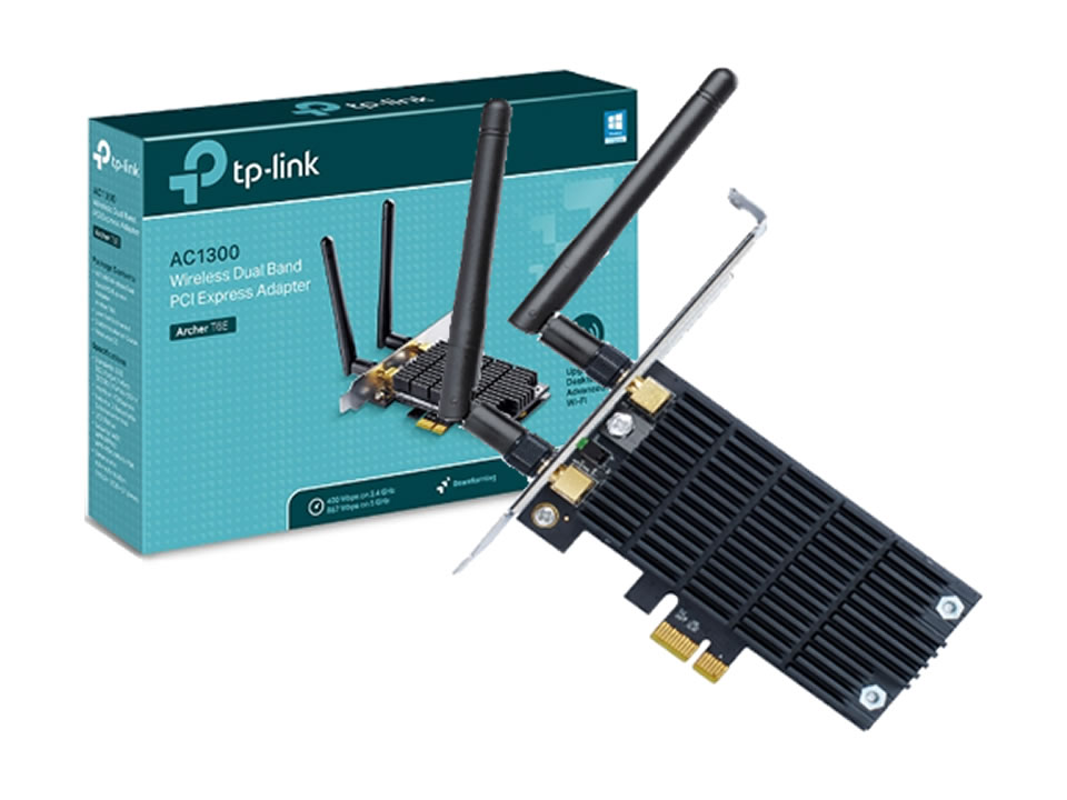 Wireless Dual Band PCI Express Adapter TP-LINK Archer T6E c/ 2 Antenas