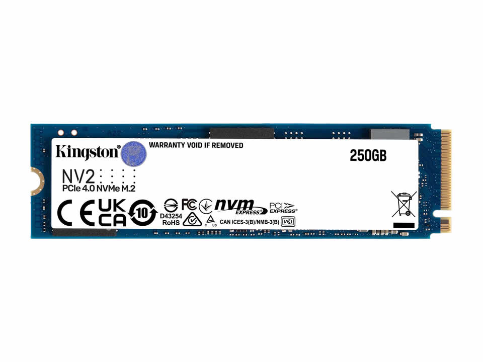 SSD KINGSTON NV2 250GB [SNV2S/250G] M.2 2280 NVMe PCIe x4 Gen4 (L=3000MB/s / E=1300MB/s)