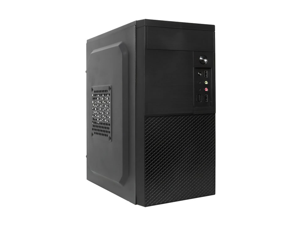 Gabinete Micro ATX BLUECASE Office [BG-2001BX] Preto 200W (2U2/AU/1B5/FS/0F) c/ Cabo de Força
