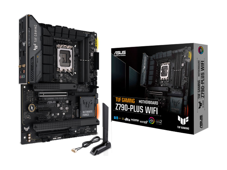 MB ASUS TUF GAMING Z790-PLUS WIFI p/ Intel LGA1700 4xDDR5/2xPCI-e/4xSATA/4xM.2