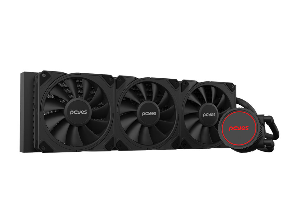 Water Cooler p/ Intel/AMD PCYES Sangue Frio III Black Vulcan 360mm [WCSF3360BR] (350W TDP) (115X/1200/1700/20XX/AM4/AM5/TR4)