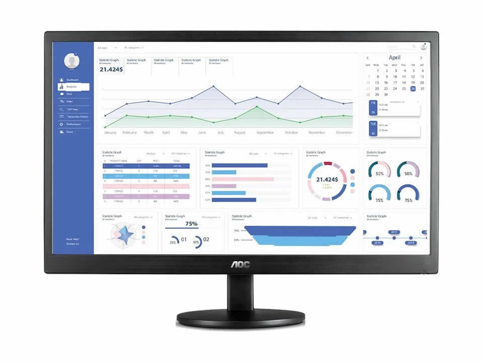 Monitor LCD LED Wide 18,5