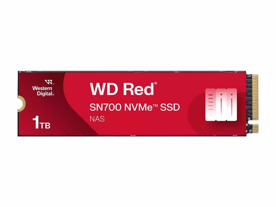 SSD WD RED SN700 1TB [WDS100T1R0C] M.2 2280 NVMe PCIe x4 Gen3 (NAS/24x7)