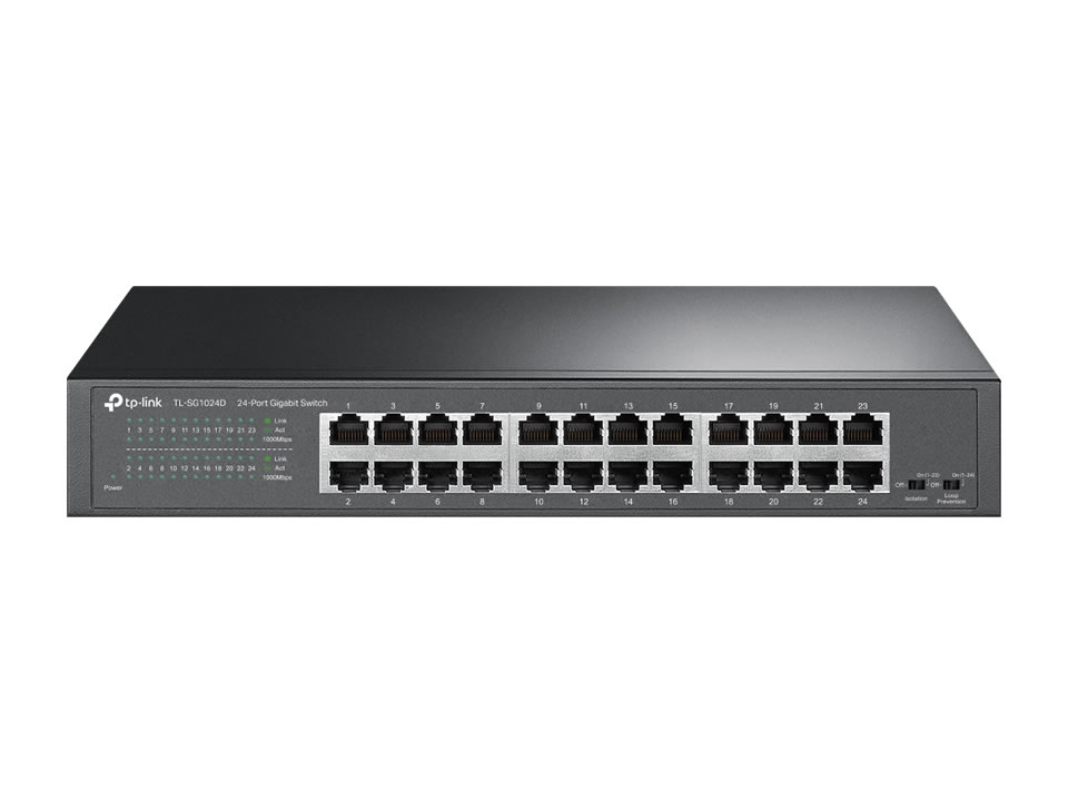Switch 24 portas 10/100/1000 Mbps TP-LINK [TL-SG1024D]