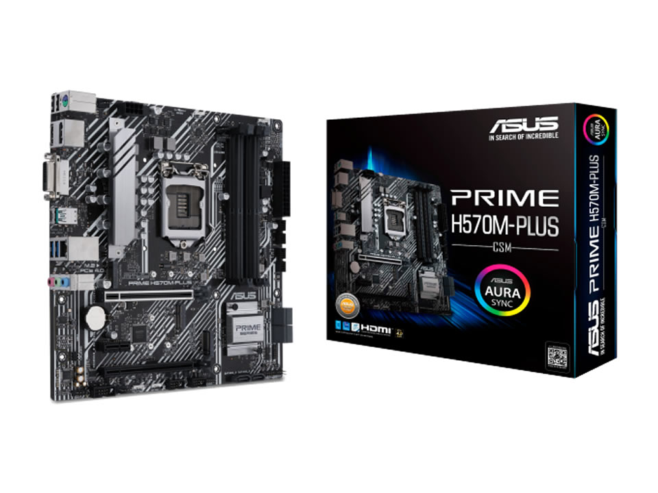 MB ASUS PRIME H570M-PLUS/CSM p/ Intel LGA1200 4xDDR4/2xPCI-e/6xSATA/2xM.2