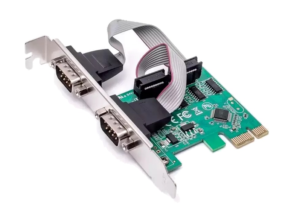 Placa PCI Express c/ 2 Saídas Serial (DP-19)