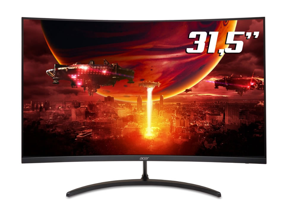 Monitor Gamer LED Wide Curvo 31,5