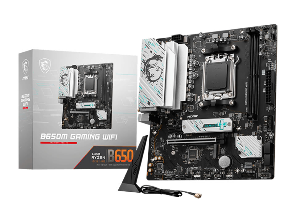 MB MSI B650M GAMING WIFI p/ AMD AM5 2xDDR5/1xPCI-e/4xSATA/2xM.2