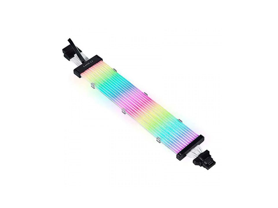 Cabo Extensor LIAN LI Strimer Plus V2 16-12 ARGB [PW16-12PV2 BLACK] (12VHPWR x 12VHPWR / 600W / 320 mm)
