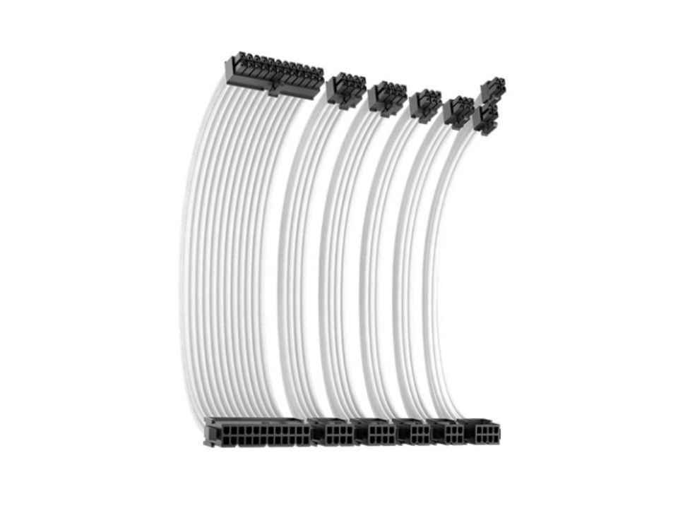 Kit de Cabos Extensores ANTEC Sleeved Cable White [AT-ECAB-BK300-C1P4-W] (24P+EPS8P+2x8P+2x6P / 300 mm)