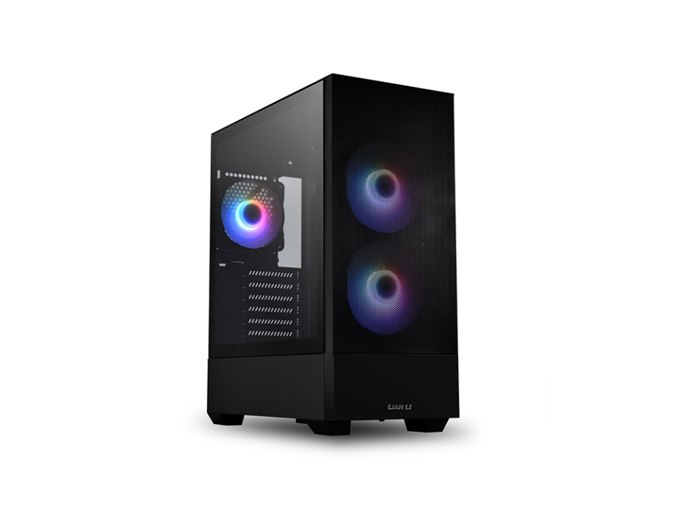 Gabinete Micro ATX LIAN LI  Lancool 205M Mesh Black - SEM FONTE (2U3/HDA/VT/FI/2F)