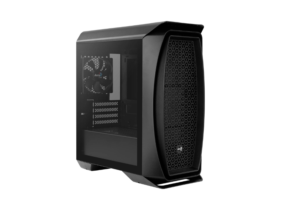 Gabinete Micro ATX AEROCOOL Aero One Mini Preto - SEM FONTE (2U3/HDA/VT/FI/4F)