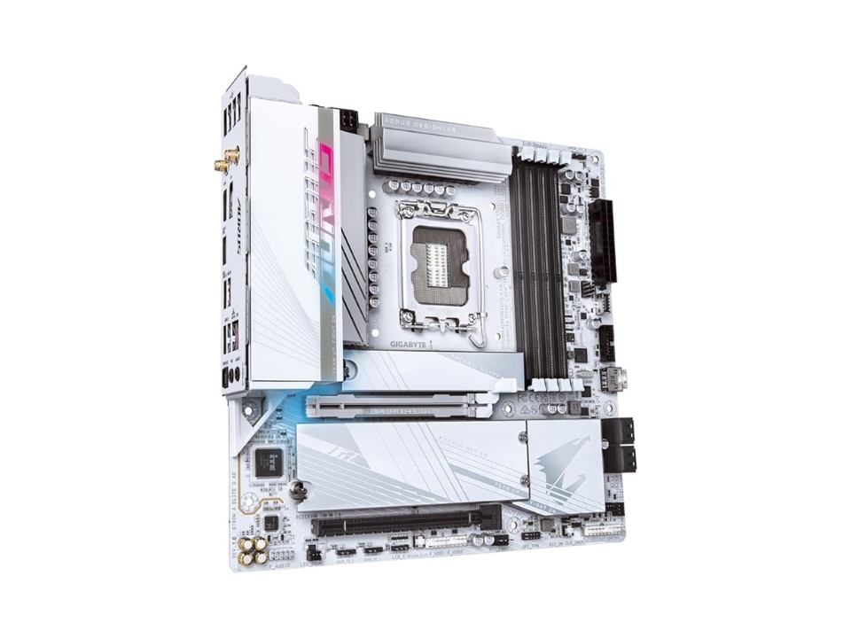 MB GIGABYTE B760M AORUS ELITE X AX p/ Intel LGA1700 4xDDR5/2xPCI-e/4xSATA/2xM.2