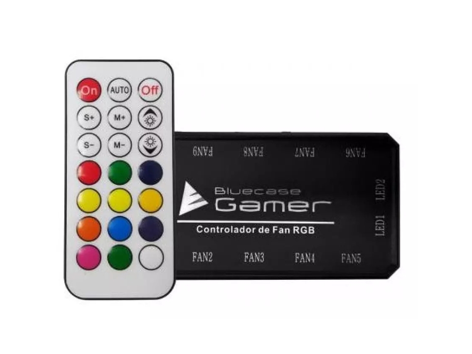 Controladora ARGB BLUECASE [BFC-01] (Controladora p/ Fans c/ Conector de 6 Pinos*)