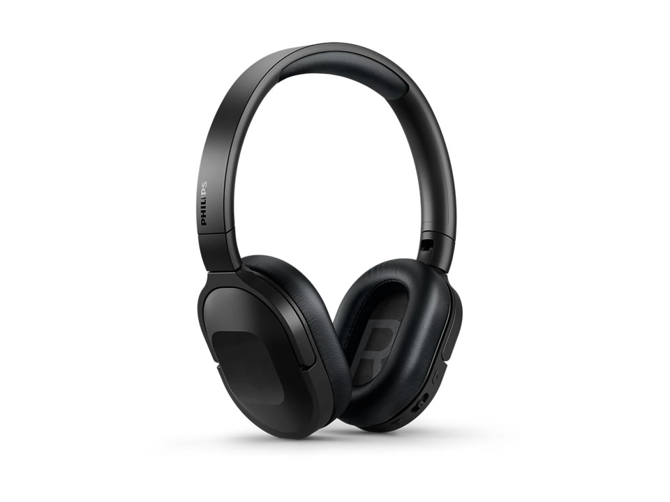 Headset Bluetooth PHILIPS 6000 Series [TAH6506BK] Preto c/ Cancelamento de Ruído ANC