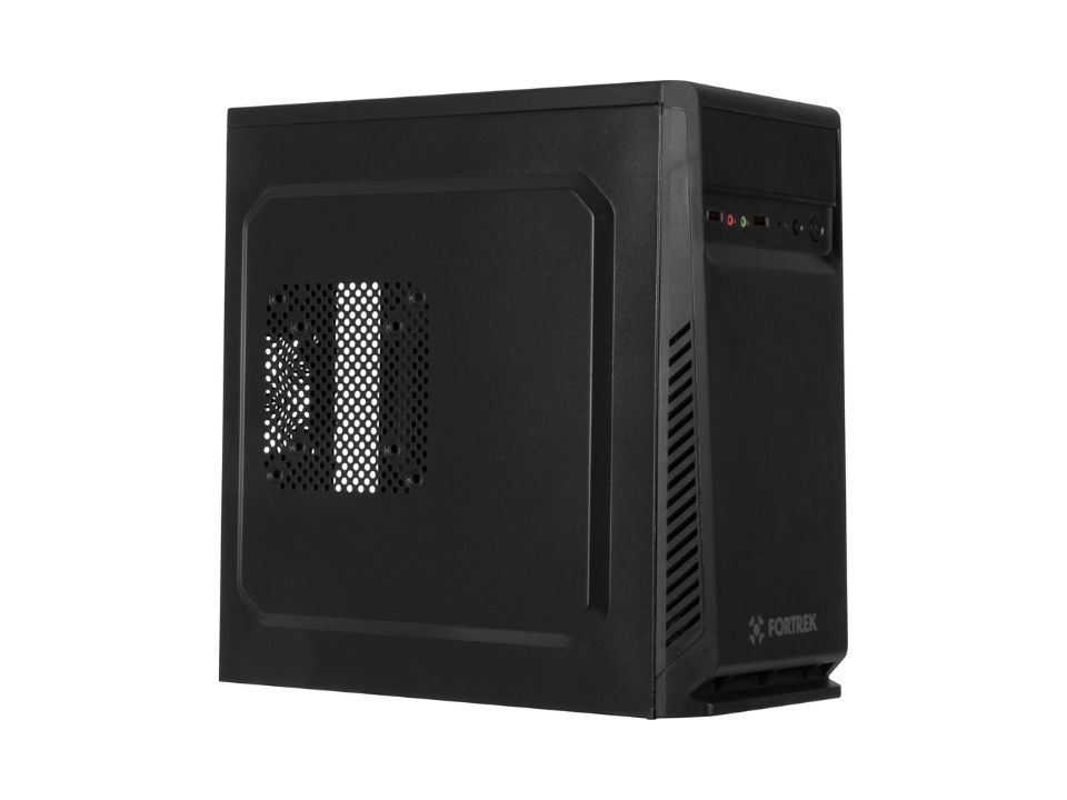 Gabinete Micro ATX FORTREK Standard [SG501BK] Preto - SEM FONTE (2U2/AU/FS/0F)