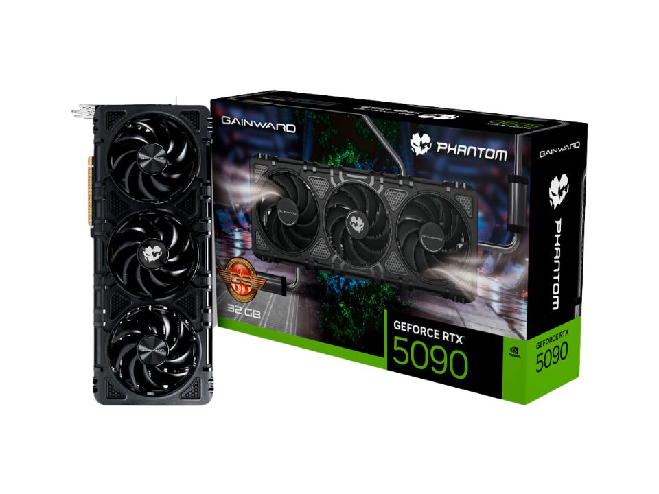 VGA PCI-e GeForce RTX5090 GAINWARD Phantom GS 32GB DDR7 512 bits [NE75090S19R5-GB2020P] (HDMI/3xDP)
