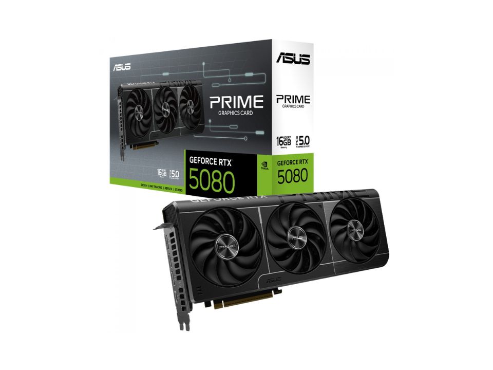 VGA PCI-e GeForce RTX5080 ASUS PRIME 16GB DDR7 256 bits [PRIME-RTX5080-16G] (HDMI/3xDP)