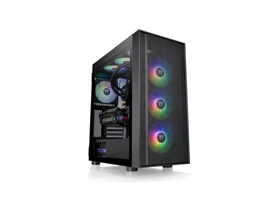 Gabinete ATX THERMALTAKE H570 TG ARGB Black [CA-1T9-00M1WN-01] - SEM FONTE (2U3/HDA/VT/FI/3F)