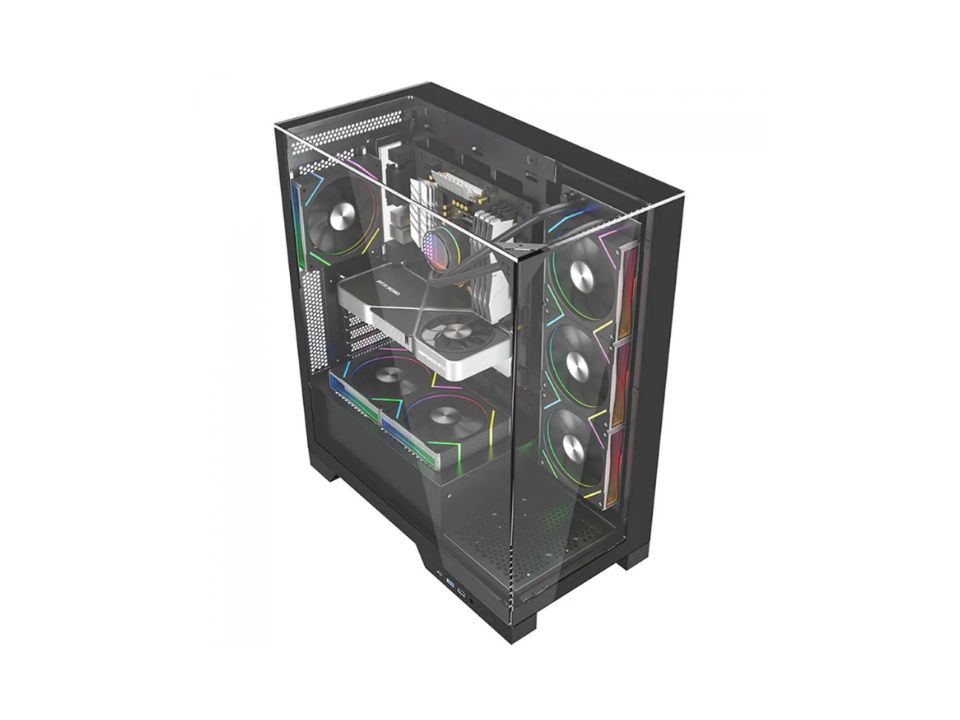 Gabinete ATX LIKETEC Empire Dark [LC-AT-EMPIRE-2091] - SEM FONTE (1U2/1U3/1U3C/HDAP3/VT/FI/0F)