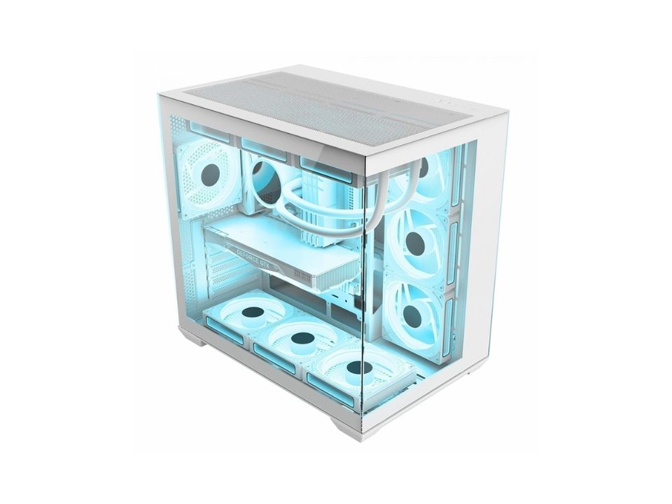 Gabinete ATX LIKETEC Atlas Snow [LC-CB3X3-ATLAS-2117] SEM FONTE (1U2/1U3/HDAP3/VT/FL/0F)