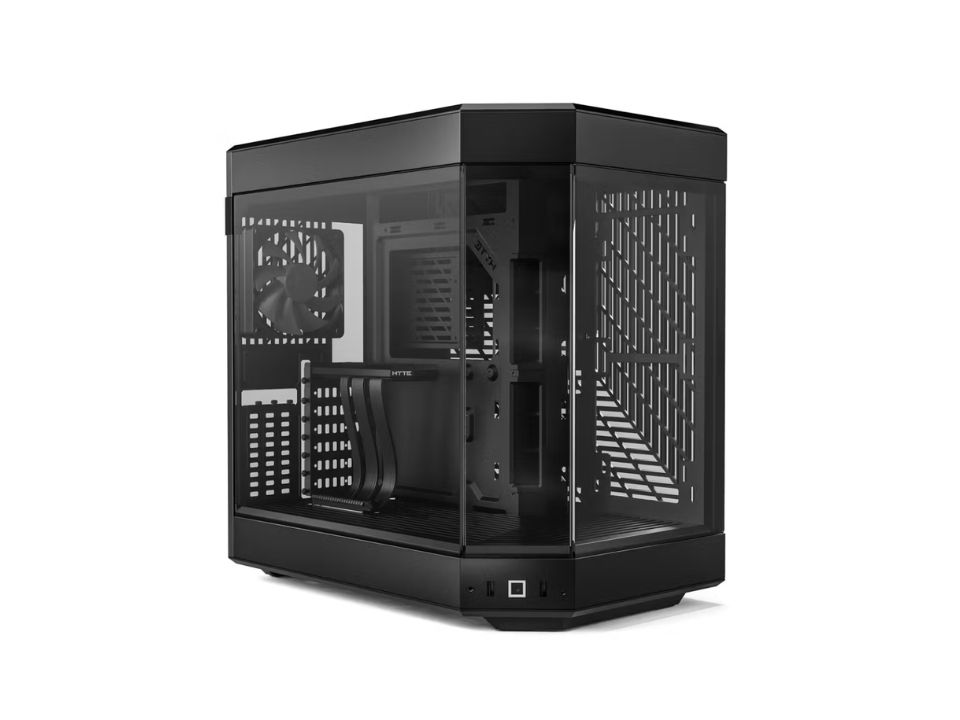 Gabinete ATX HYTE Y60 Black [CS-HYTE-Y60-B] - SEM FONTE (2U3/1U3C/HDAP3/VT/FL/3F) c/ Cabo Riser PCI-e 4.0