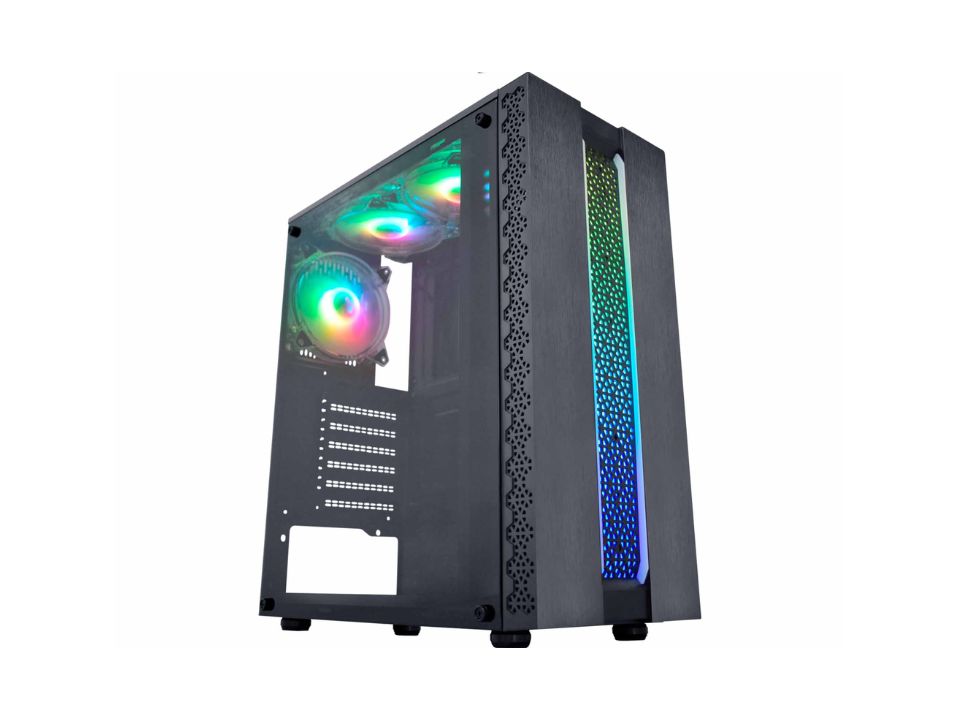 Gabinete ATX GAMING MASTER Kratos [CG42TP] - SEM FONTE (2U2/HDA/TA/FI/0F)