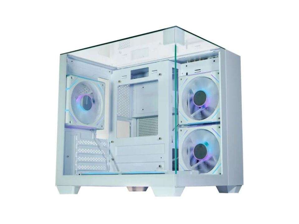 Gabinete Micro ATX GAMING MASTER Visão Infinita White [CG-W1X2] - SEM FONTE (1U3/2U2/HDAP3/VT/FL/0F)