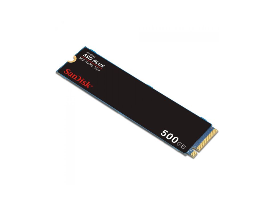 SSD SANDISK Plus 500GB [SDSSDA3N-500G-G26] M.2 2280 NVMe PCIe x4 Gen3 (L=2400MB/s / E=1500MB/s)
