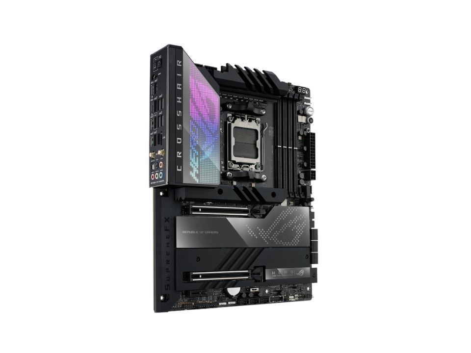 MB ASUS ROG CROSSHAIR X670E HERO p/ AMD AM5 4xDDR5/2xPCI-e/6xSATA/4xM.2