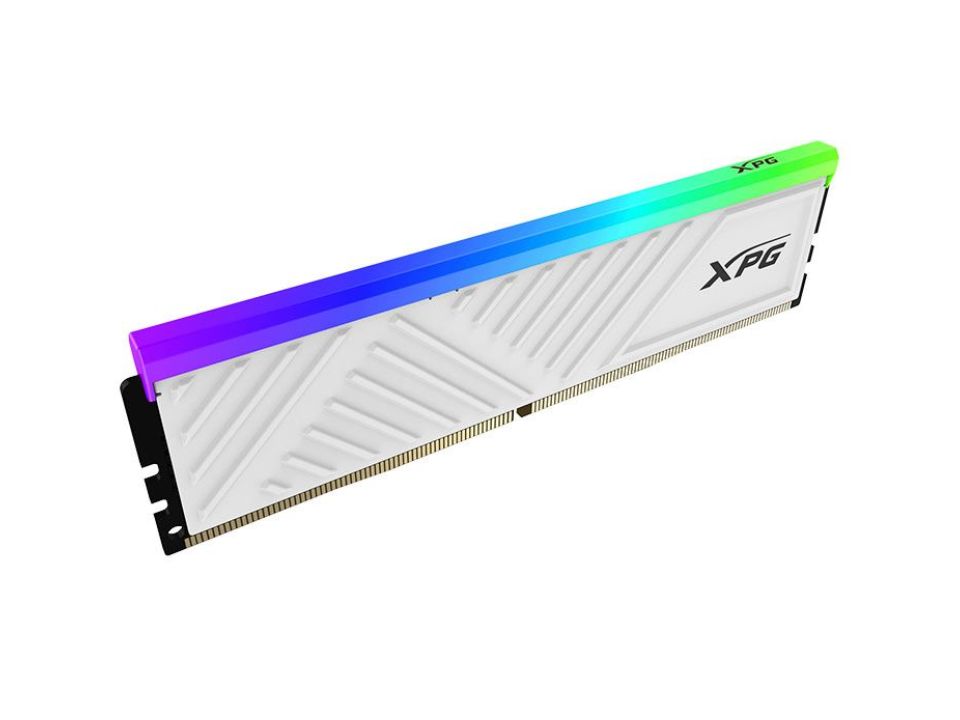 Memória 8GB DDR4 3200MHz/1.35V (PC4-25600) ADATA XPG Spectrix D35G White RGB [AX4U32008G16A-SWHD35G]