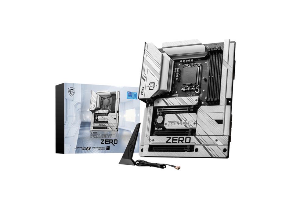 MB MSI Z790 PROJECT ZERO p/ Intel LGA1700 4xDDR5/3xPCI-e/6xSATA/4xM.2
