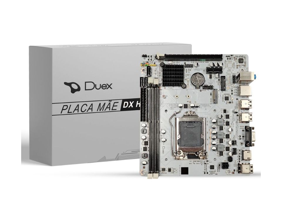 MB DUEX DX H61ZG M2 WHITE p/ Intel 2ª/3ª Geração (LGA1155) 2xDDR3/1xPCI-e/3xSATA/1xM.2 MB DUEX DX H61ZG M2 WHITE p/ Intel 2ª/3ª Geração (LGA1155) 2xDDR3/1xPCI-e/3xSATA/1xM.2
