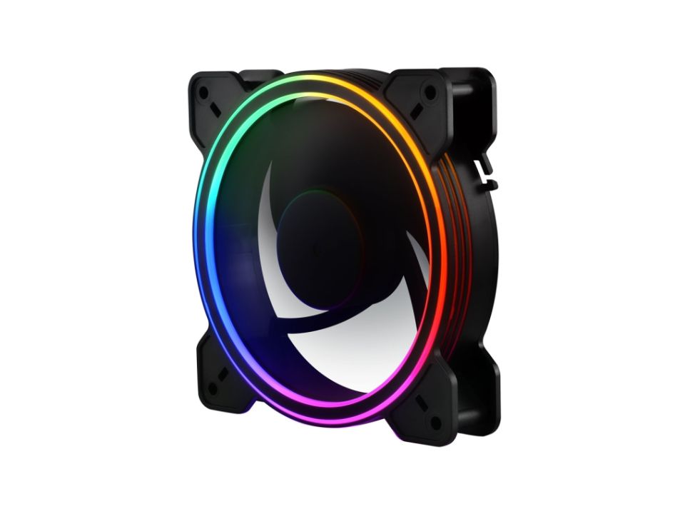 Fan/Exaustor RGB p/ Gabinete 12 x 12 cm EVUS Rain [F-12FIX]