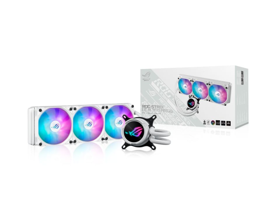 Water Cooler p/ Intel/AMD ASUS ROG STRIX LC III 360 ARGB White (115X/1200/1700/1851/AM4/AM5)