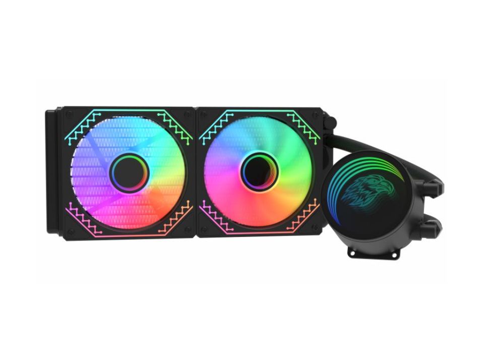 Water Cooler p/ Intel/AMD GAMING MASTER WAC7 ARGB 240mm Preto [WAC7F12QFTDABOX] (240W TDP) (115X/1200/1700/20XX/AM4/AM5)