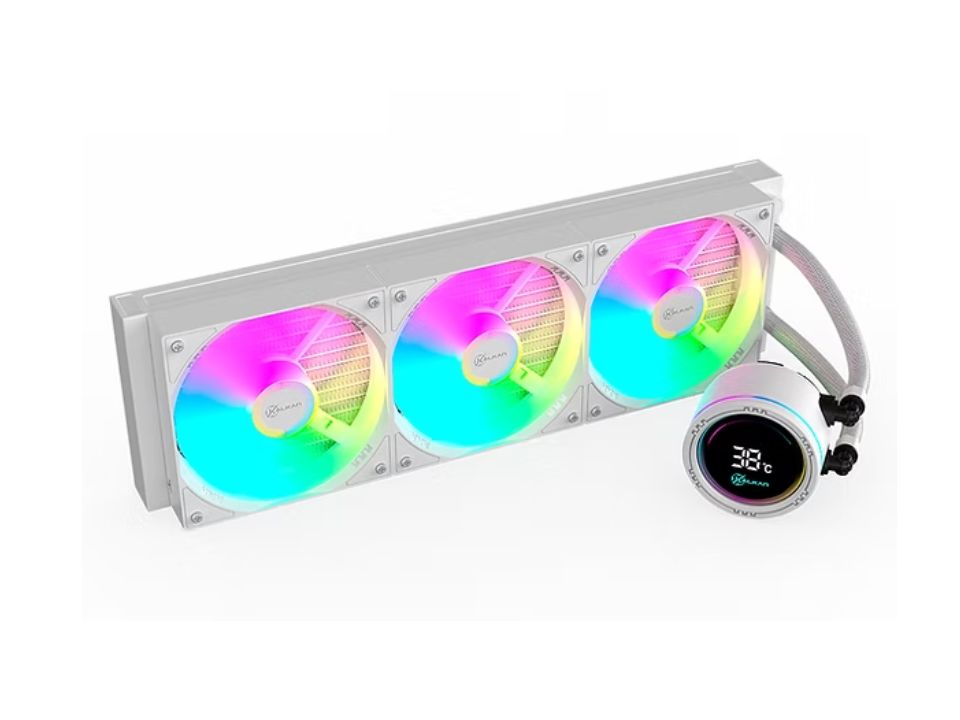 Water Cooler p/ Intel/AMD KALKAN Alpha 360 White ARGB [KLK00049] (115X/1200/1700/1851/20XX/AM4/AM5)