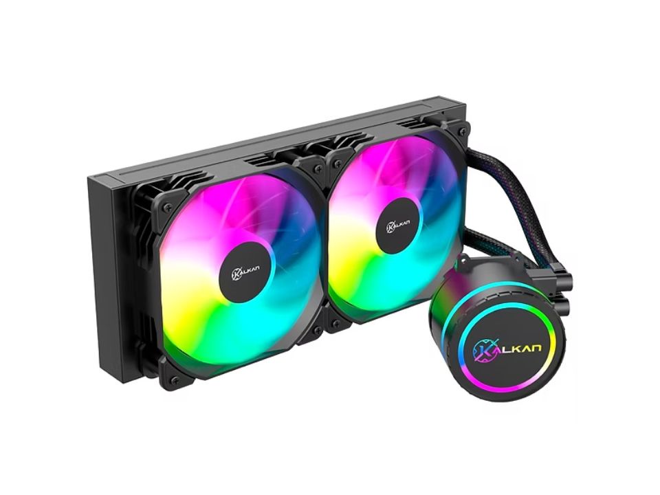 Water Cooler p/ Intel/AMD KALKAN Iota 240 Black ARGB [KLK00045] (115X/1200/1366/1700/1851/AM4/AM5)