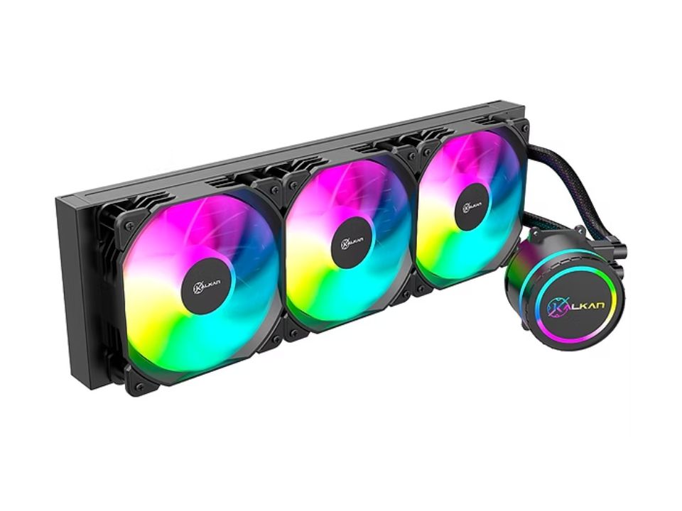 Water Cooler p/ Intel/AMD KALKAN Iota 360 Black ARGB [KLK00046] (115X/1200/1366/1700/1851/AM4/AM5)