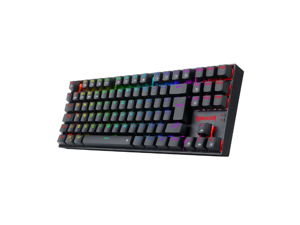 Teclado Gamer Mecânico USB REDRAGON Kumara Pro [K522RGB-BRS-B] Preto (Backlight RGB / Switch Blue)