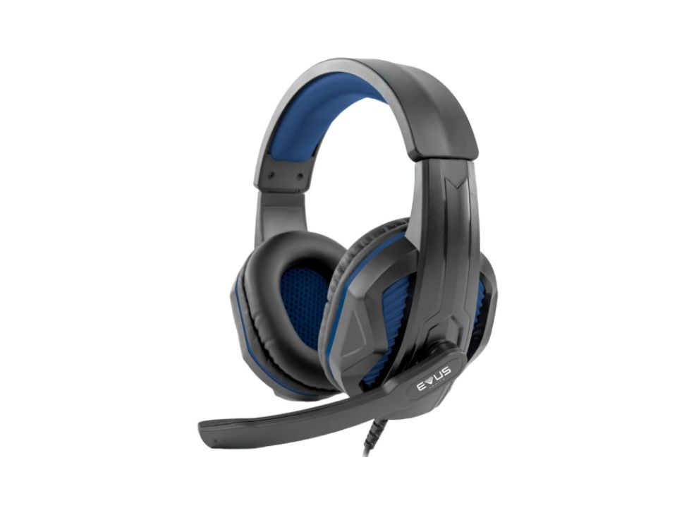 Headset Gamer EVUS F-02B Absolut Preto/Azul (2xP2/P3)