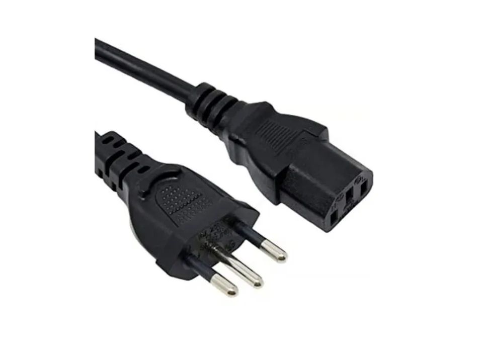 Cabo de Força 10A (Ø 3 x 0.75) 0,5 Metros (Padrão NBR14136) -  MEGATRON