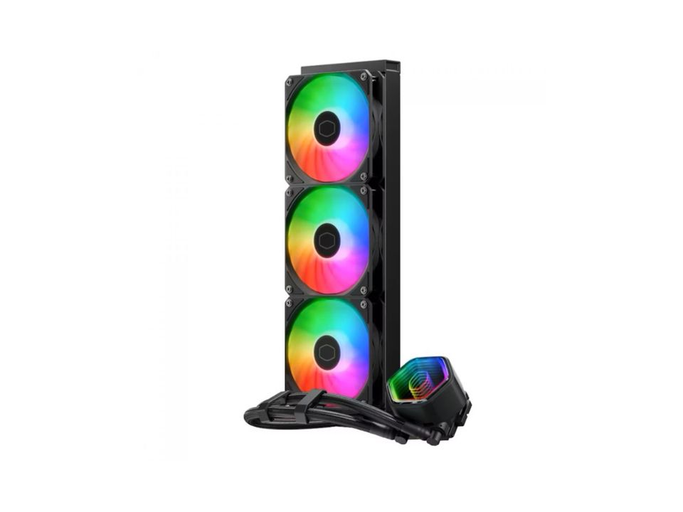 Water Cooler p/ Intel/AMD COOLER MASTER MasterLiquid 360 Core II Black [MLW-D36M-A18PA-R1] (115X/1200/1700/1851/AM4/AM5)