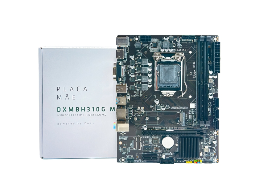 MB DUEX DXMBH310G M2 p/ Intel 8ª/9ª Geração (LGA1151) 2xDDR4/1xPCI-e/3xSATA/1xM.2
