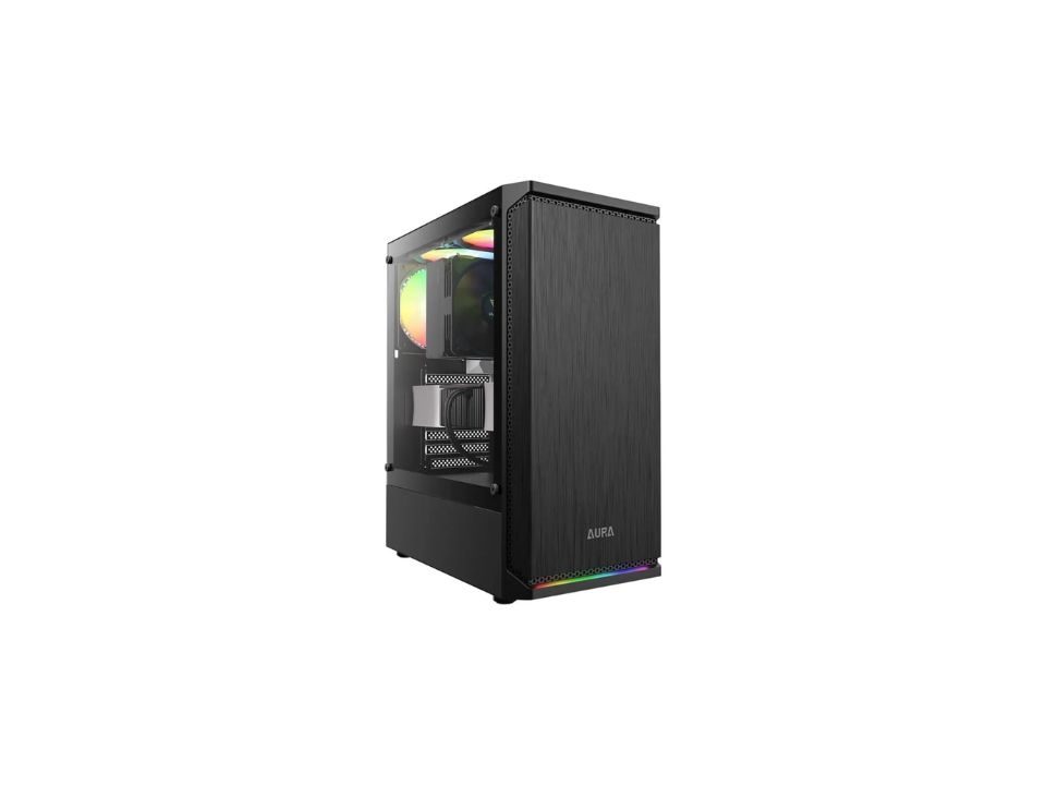 Gabinete ATX GAMDIAS Aura GC8 Black - SEM FONTE (2U2/1U3/HDA/VT/FI/1F)