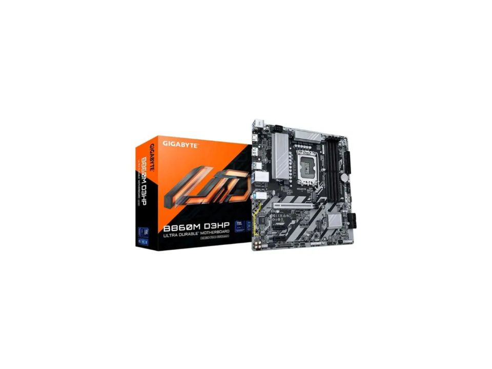 MB GIGABYTE B860M D3HP p/ Intel LGA1851 4xDDR5/1xPCI-e/4xSATA/2xM.2